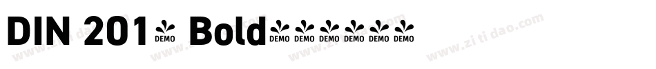 DIN 2014 Bold字体转换